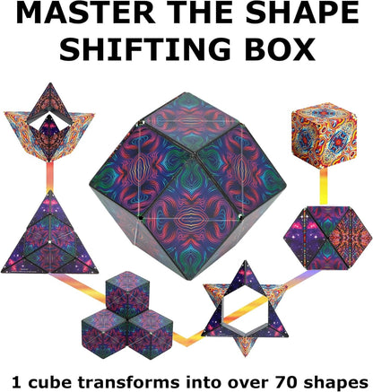 Neurospicy London Pick • SHASHIBO Magnetic Shape‑Shifting Cube – 70+ Forms, Fidget & Focus Tool